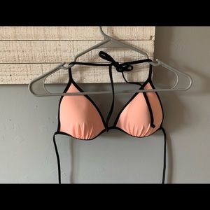 Bright pink swimsuit